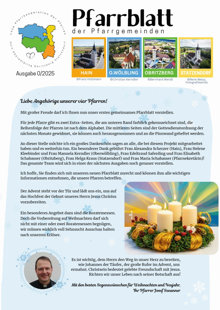 Gemeinsames Pfarrblatt Ausgabe "0"